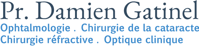 Dr. Damien Gatinel, Ophtalmologie - Chirurgie de la cataracte, Chirugie réfractive - Optique clinique