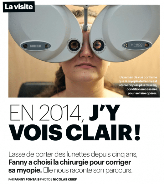 Article chirurgie myopie au laser 2014 le Parisien Dr Damien Gatinel