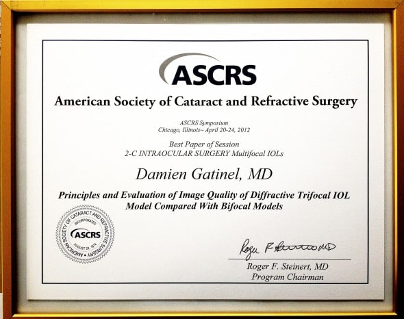 Prix ASCRS 2012 award