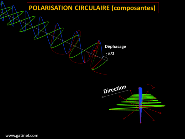 Polarisation circulaire composantes