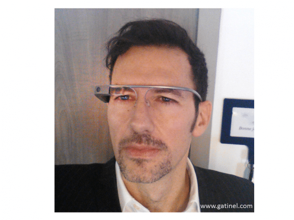 damien gatinel équipé des Google glass