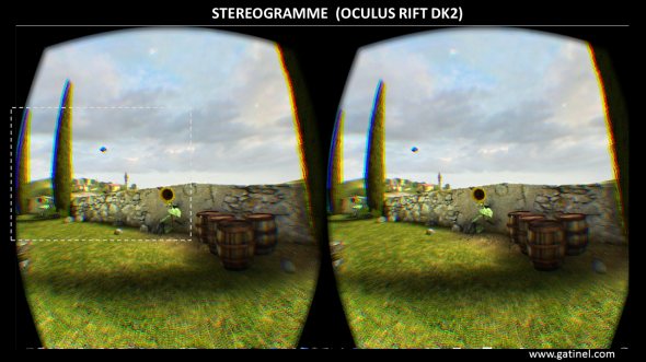Stéréogramme du casque Oculus Rift: un détail agrandi de l'image est présenté sur l'illustration suivante.