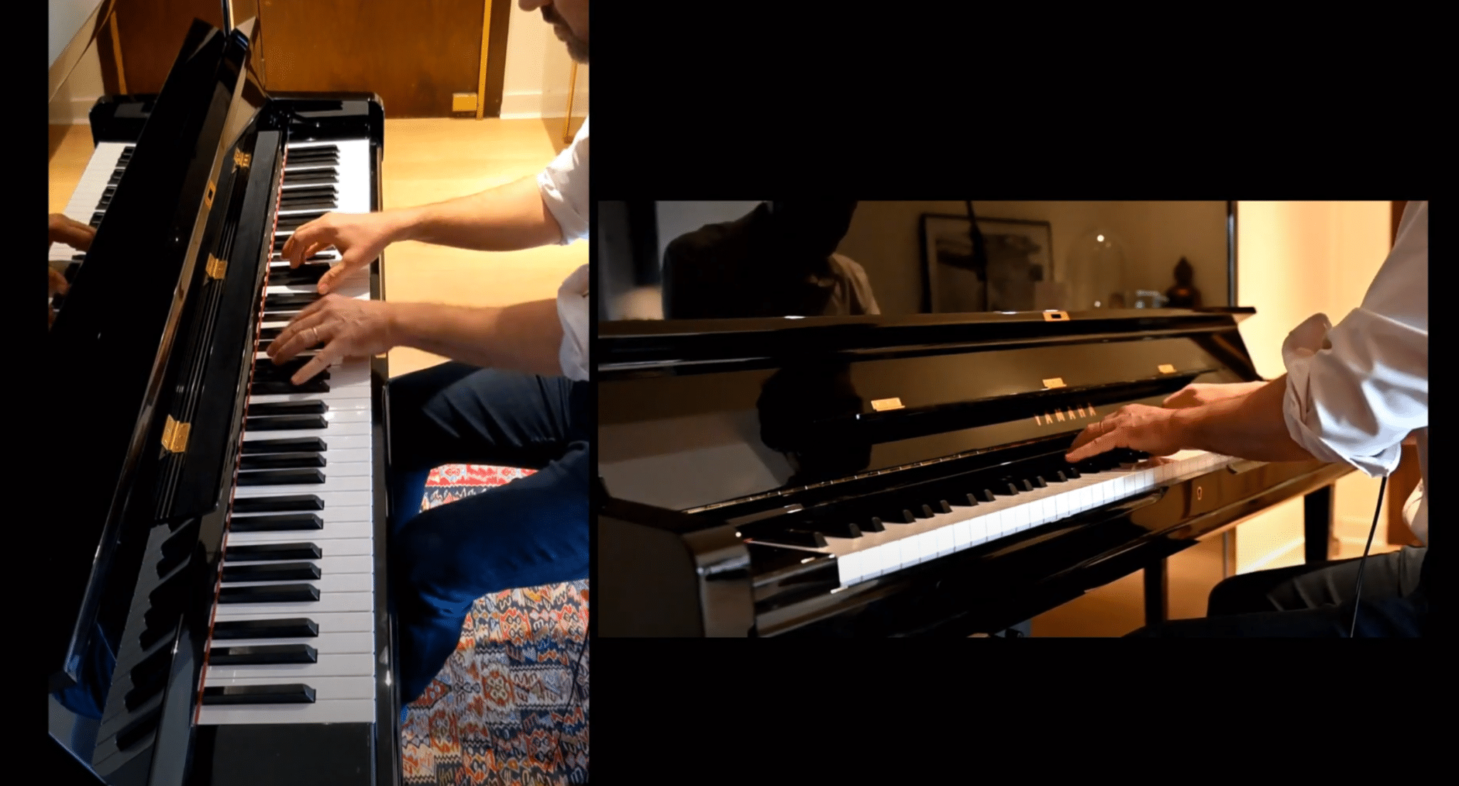 Damien Gatinel plays piano