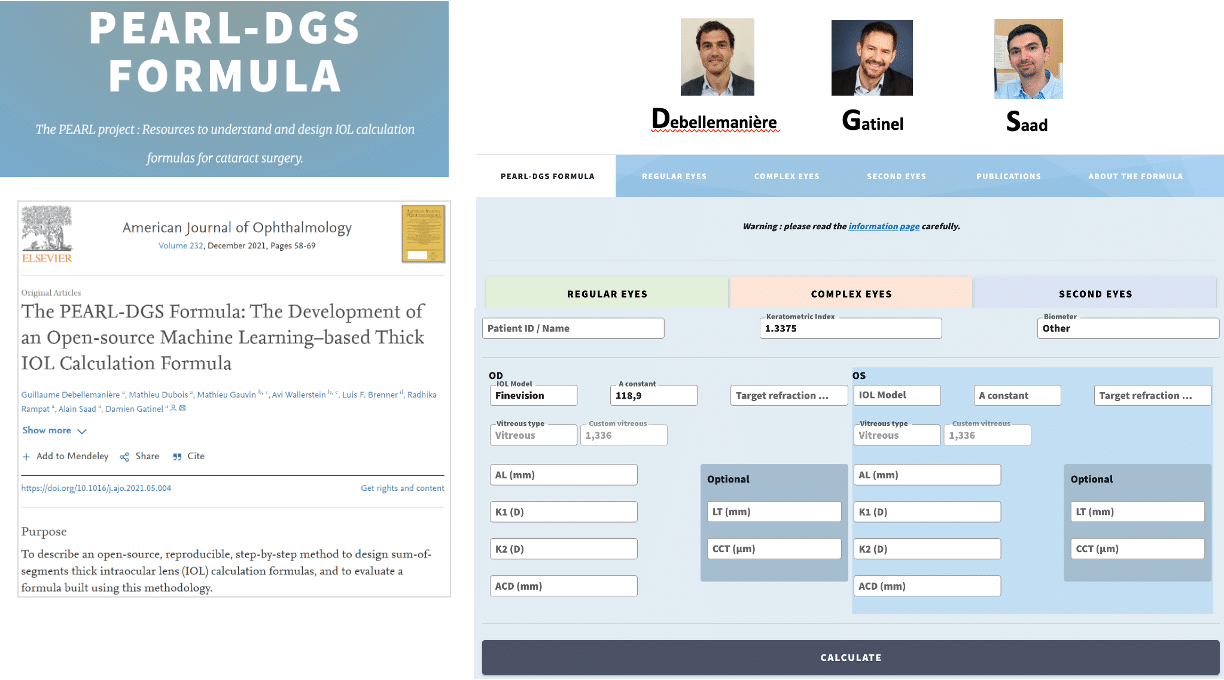 PEARL-DGS IOL Calculator